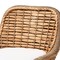 Baxton Studio Kyle Modern Bohemian Natural Brown Woven Rattan Counter Stool with Cushion 212-12805-ZORO - alternate 8